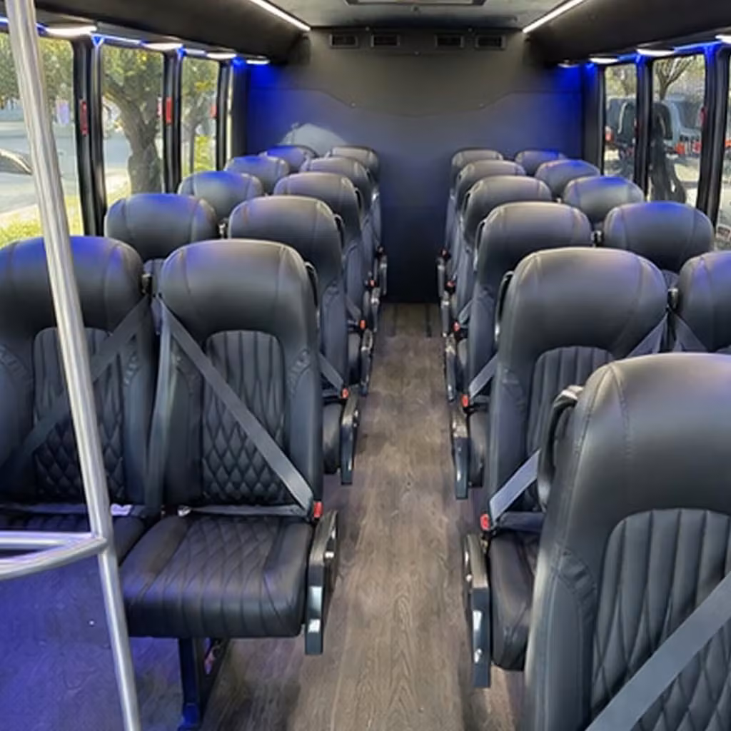 30 passenger minibus interior