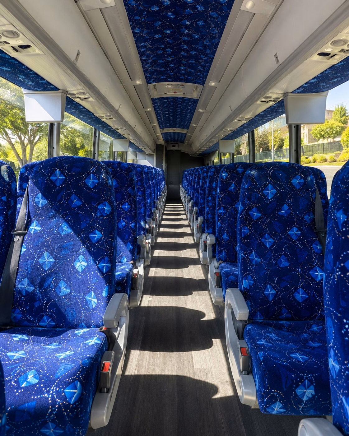 lakeland charter bus interior