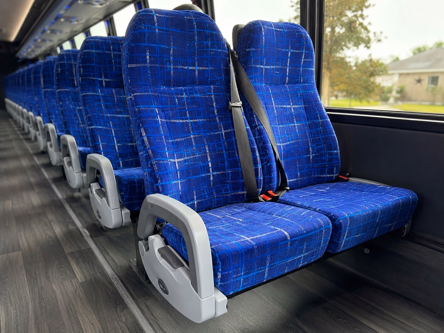 lakeland charter bus rental interior