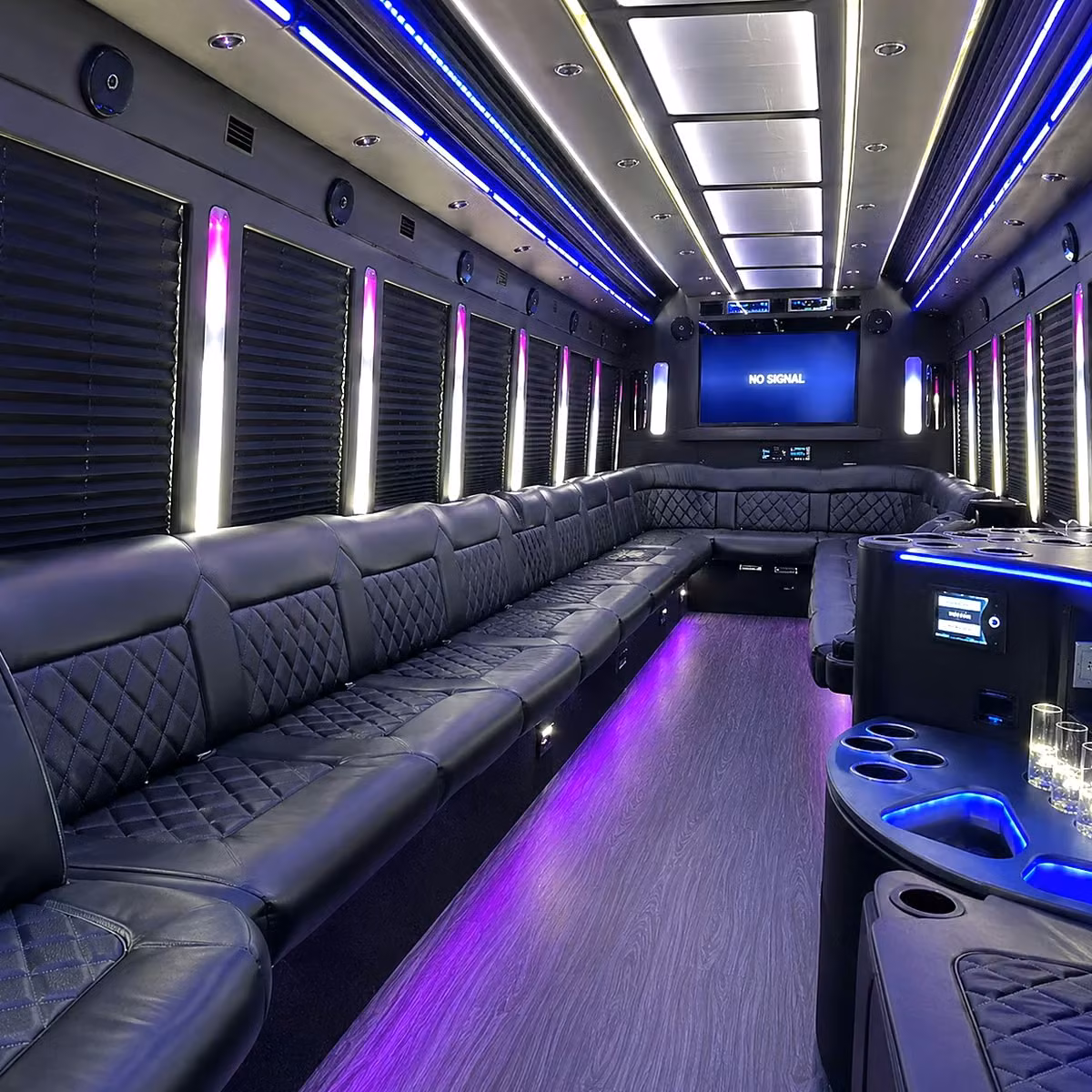 party bus interior